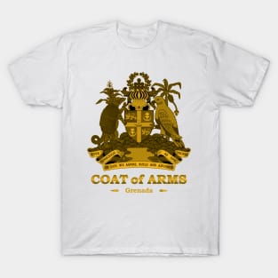 Grenada Coat of Arms Gold T-Shirt